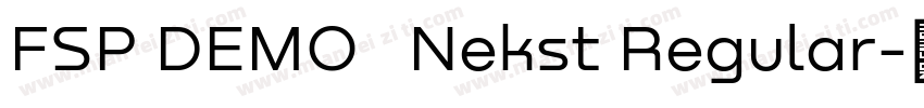 FSP DEMO   Nekst Regular字体转换